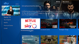 Grazie a una partnership europea, dal 9 ottobre Netflix debutta su Sky Q