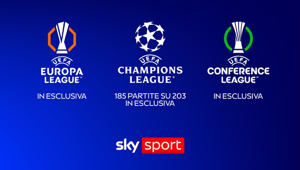 Sky e NOW presentano l'offerta per le Coppe Europee fino al 2031: oltre 500 partite live, nuovi studi e format rinnovati