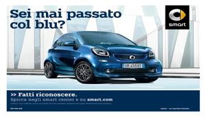 Con la creatività di DLV BBDO al via la campagna di lancio della nuova limited edition smart sapphire blue metallic