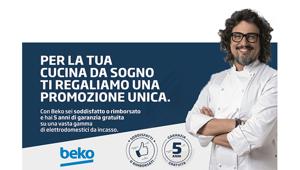 Beko: al via la campagna radio a supporto della promozione "Soddisfatti o rimborsati" sugli elettrodomestici da incasso. Testimonial Alessandro Borghese