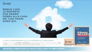 Sole 24 Ore: la Guida al Bonus110% in edicola mercoledì 22 luglio. Al via la campagna di Havas Milan