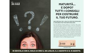 Sul Sole 24 Ore del lunedì due iniziative: la guida in tre puntate per orientarsi dopo la maturità e l’iniziativa speciale dell’Esperto risponde per risolvere dubbi economici e fiscali