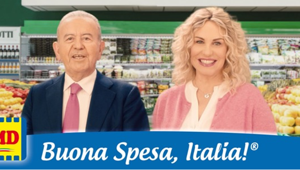 Antonella Clerici e il Cavalier Podini ancora protagonisti dei nuovi spot MD di  Sunny di Milano