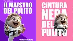  Spontex trasforma il riccio nell'avatar 'Il Maestro del Pulito' nella nuova campagna pubblicitaria. Progetto a cura di Ghost Studio