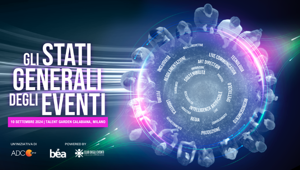 Guarda in streaming gli Stati Generali degli Eventi al via oggi presso Talent Garden Calabiana.  Un'iniziativa di ADC Group, powered by Plesh e BEA / Club degli Eventi