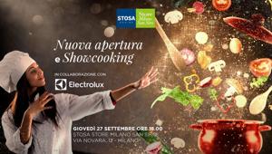 Stosa Cucine inaugura lo Store Store Milano San Siro. L’evento sarà animato da uno showcooking in collaborazione con Electrolux
