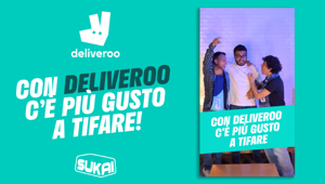 Deliveroo lancia la campagna "C'è più gusto a tifare" per la Coppa del Mondo FIFA 2026 firmata Sukai
