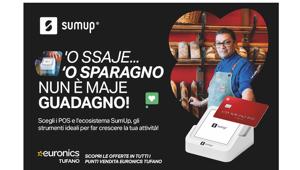 SumUp lancia una nuova campagna di posizionamento OOH in co-branding con Euronics Bruno, Euronics Tufano e Mediaworld. E' firmata Hearts & Science
