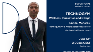 Domus Academy presenta "Supernovas - Stories of success" una serie di talk online che raccontano le più interessanti storie di successo di creativi, innovatori e manager del mondo del design