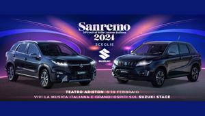 Il Festival di Sanremo 2024 sceglie Suzuki come auto ufficiale