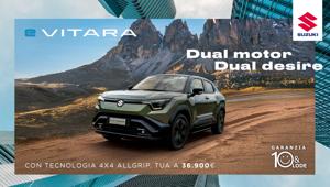 Suzuki lancia la nuova eVitara con la campagna 'Dual Motor. Dual Desire”. Firma Clicking ADV