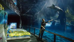 Tania Cagnotto prima ospite a dormire nella stanza di Spongebob allestita all’interno dell’Acquario di Genova