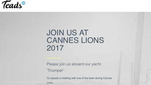 Cannes Lions 2017: Teads protagonista per lo sviluppo di un ambiente sostenibile per il mercato dell'adv online