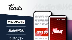 TEADS: l'ottimizzazione della campagna per il 'Red Friday' di Mediaworld  con Mediaplus, ha prodotto un risparmio di oltre 120 kg di CO2 e di oltre 140 KWH, superando i benchmark di performance sul vtr