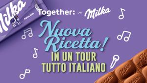 Milka lancia la nuova ricetta a ritmo di musica con Together