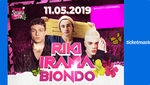 Ticketmaster Italia e Zed Entertainment Italia presentano i tre cantanti di Amici Riki, Irama e Biondo al PalaYamamay di Busto Arsizio