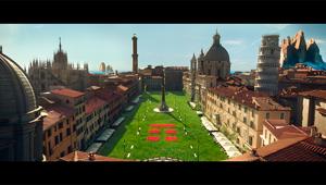 La fibra di Tim riempie di fiori ed energia Piazza Navona con Havas Milan