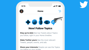 Nasce 'Twitter Topics', la nuova funzionalità per permettere alle persone di seguire ancora più facilmente i propri interessi