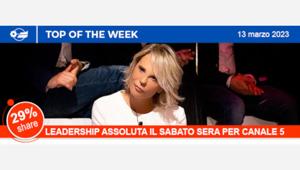 C'è posta per te: un'edizione di successo. Con il 29% di share e 4,4 milioni di individui, leadership assoluta per Canale 5 il sabato sera