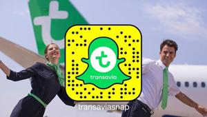 Transavia sale a bordo di Snapchat