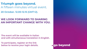 La nuova brand identity di Triumph Group International svelata con un evento virtuale online martedì 20 ottobre