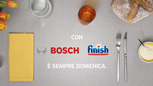 Con Bosch e Finish è sempre domenica: al via la campagna firmata True Company