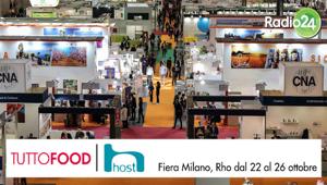 Radio 24 segue Tuttofood e Host Milano in diretta dalla Fiera di Milano Rho dal 22 al 26 ottobre. Gli eventi sono sostenuti da una campagna radiofonica, digital e social del Gruppo 24 Ore