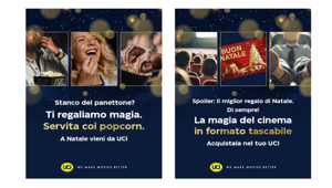 UCI Cinemas lancia la campagna natalizia "Ti regaliamo magia. Servita coi popcorn." sviluppata internamente da Odeon Cinemas Group e pianificata su scala europea