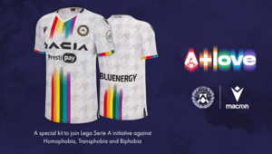 Udinese, una maglia speciale per sostenere la campagna A+LOVE della Serie A