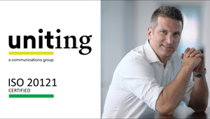 Uniting Group ottiene la certificazione ISO 20121 per organizzare eventi sostenibili