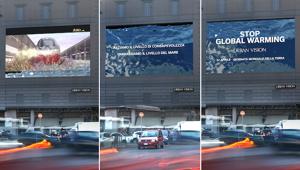 Il contributo di Urban Vision Group alla Giornata Mondiale della Terra: UNDERWATER ADS, campagna DOOH in stile guerrilla