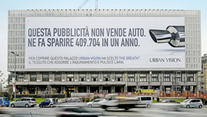 Per Urban Vision +80% di fatturato nel 2016 e 2 mln di euro investiti nelle affissioni 'mangia smog', che in Italia saranno 35 entro il 2018. Lo comunica con campagna di Ogilvy