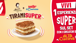 Vallé e Matilde Vicenzi lanciano insieme TiramiSuper con la campagna di shopper activation firmata Living Brands