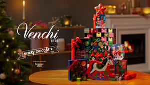 Next Different firma la campagna di Natale Venchi che celebra la condivisione autentica, il gusto e l’arte del cioccolato italiano