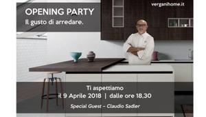 Vergani Home inaugura lo showroom di Cinisello Balsamo. Evento di apertura il 9 aprile con lo chef stellato Claudio Sadler