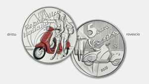 La Zecca dello Stato celebra la Vespa con una moneta speciale in argento