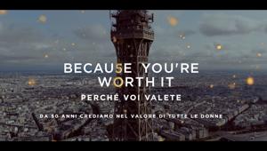 'Perchè voi valete' compie 50 anni. L'Oreal Paris celebra il valore di tutte le donne insieme a McCann. La campagna globale racconta le storie di Bebe Vio, Elena Sofia Ricci, Miriam Leone ed Elisa Maino