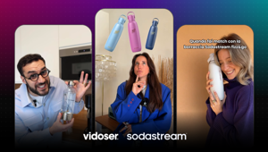 Sodastream (gruppo PepsiCo)  affida a Vidoser la strategia continuativa di Creator Marketing per il mercato italiano