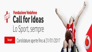 Fondazione Vodafone Italia lancia 'Call For Ideas', bando da 1,6 milioni per avvicinare i disabili allo sport
