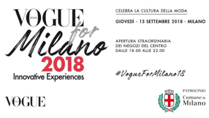 Il 13 settembre appuntamento con Vogue For Milano. Huawei, SEAT e Amazon Moda i partner dell'edizione 2018