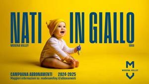 ZooCom omaggia i tifosi di Modena Volley di tutte le generazioni con la campagna “Nati in Giallo”