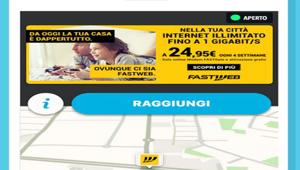 Fastweb quadruplica il numero di navigazioni verso i negozi grazie alle soluzioni drive to store di Waze