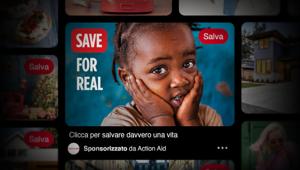 ActionAid lancia su Pinterest “Save. For Real.”, la campagna per l'adozione a distanza firmata We Are Social