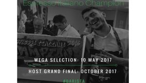 Wega sponsor unico della finalissima di Espresso Italiano Champion anche nel 2017