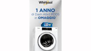 Whirlpool lancia la nuova promo Dash: con l’acquisto di una lavatrice SupremeCare o Freshcare è possibile vincere 1 anno di fornitura gratuita di Allin1 Pods