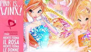 Le fatine Winx alla Pittarosso Pink Parade per il progetto 'Pink is Good'
