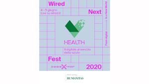 Il Wired Next Fest cambia pelle e si trasforma in un festival on-line e on-site della durata di 4 mesi. Apre la programmazione la terza edizione di Wired Health  il 4 e 5 giugno