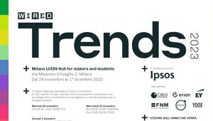 Al via Wired Trends 2023, il progetto di Wired Italia e Ipsos per raccontare le tendenze dell’innovazione che caratterizzeranno il prossimo anno. Il 29 novembre fari accesi sulla Mobilità