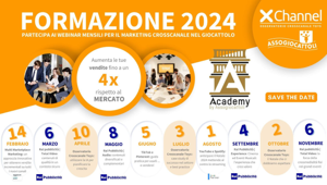 XChannel e Assogiocattoli: nel 2024 dieci nuovi appuntamenti di formazione per le aziende italiane del settore toys, di cui quattro in collaborazione con Rai Pubblicità