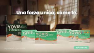 Al via la campagna di comunicazione di Yovis Integratori, 'una forza unica come te' con DLV BBDO e Initiative